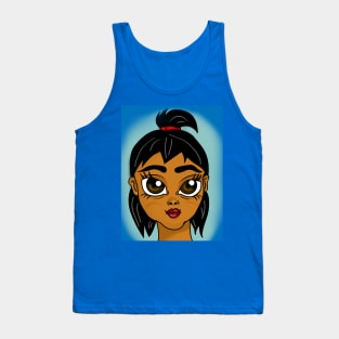 Cute digital art illustration anime style drawing Tank Top